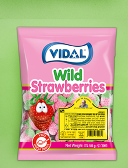 סוכריות גומי תות חמוץ - Wild Strawberries Vidal