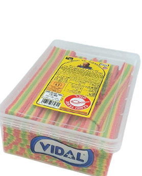 שטוחים צבעוניים בטעם תות - Vidal